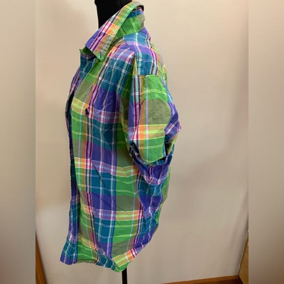 Ralph Lauren Men’s XL Multicolor Plaid Button Down Short sleeve - Picture 3 of 6
